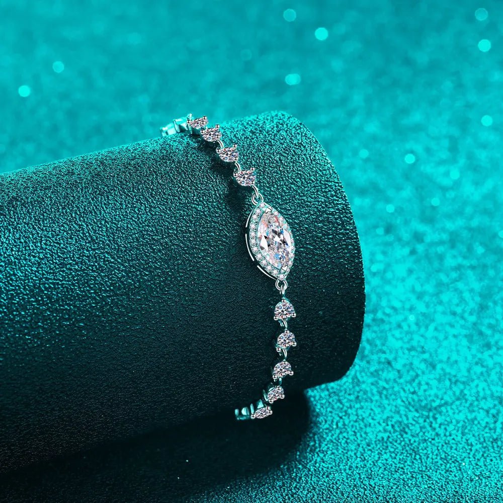 1 Carat Moissanite 925 Sterling Silver Bracelet - Samuels Jewelers