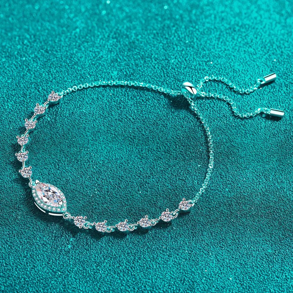 1 Carat Moissanite 925 Sterling Silver Bracelet - Samuels Jewelers