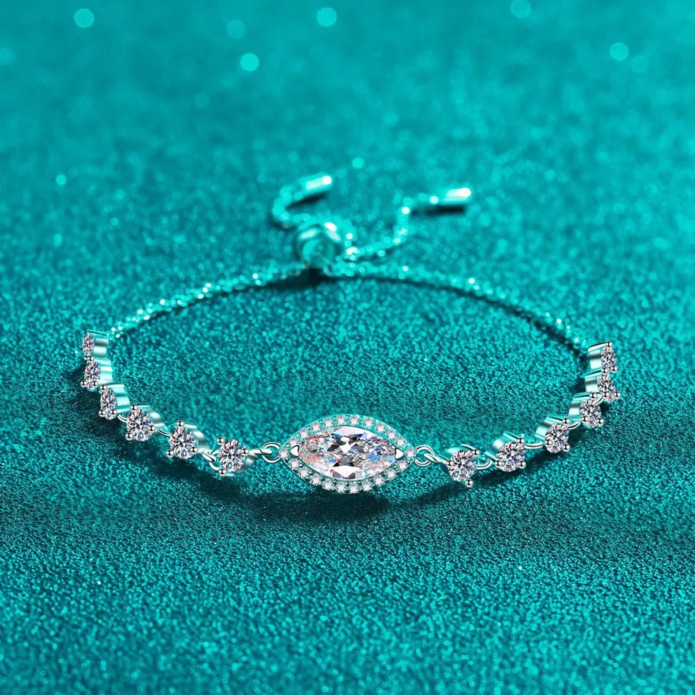 1 Carat Moissanite 925 Sterling Silver Bracelet - Samuels Jewelers