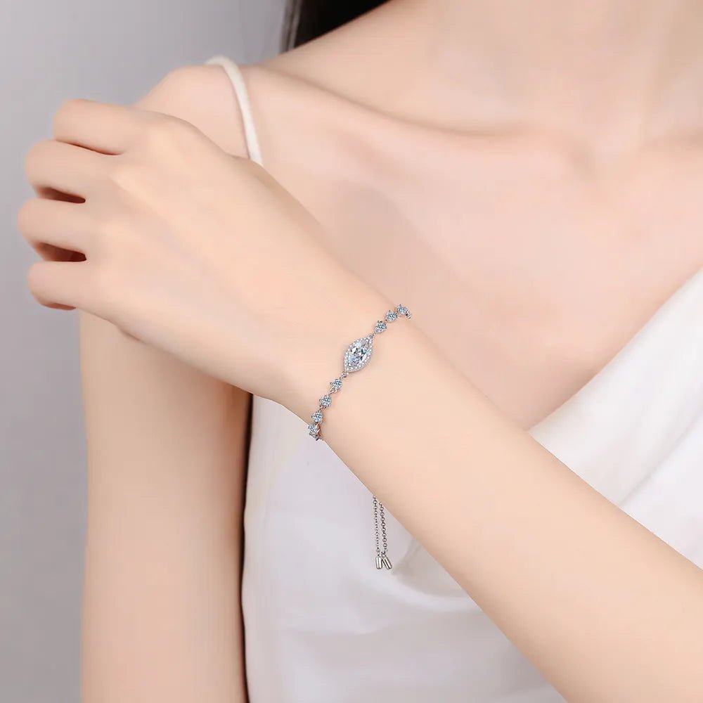 1 Carat Moissanite 925 Sterling Silver Bracelet - Samuels Jewelers