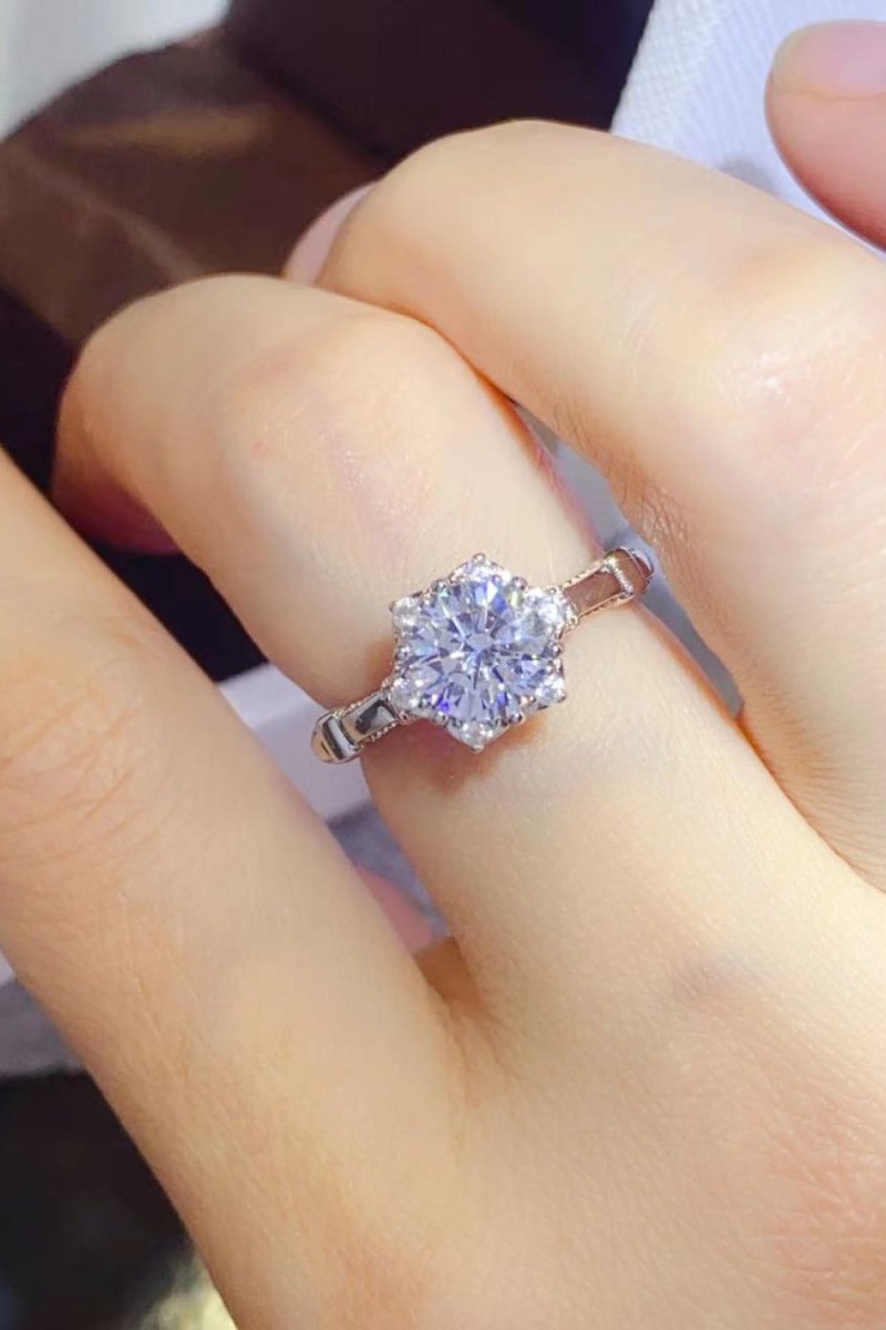 1 Carat Ring Moissanite Store - 925 Sterling Silver - Samuels Jewelers