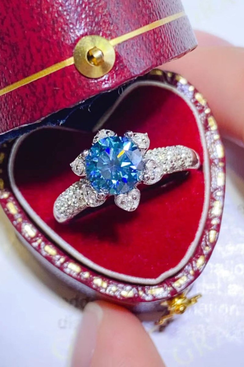 1 Carat Moissanite Stone Ring - 925 Sterling Silver - Samuels Jewelers