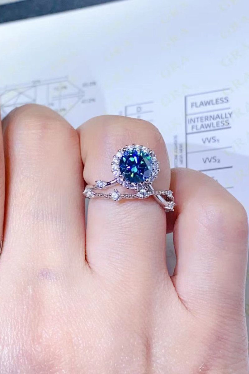 1 Carat Moissanite Ring - 925 Sterling Silver - Samuels Jewelers