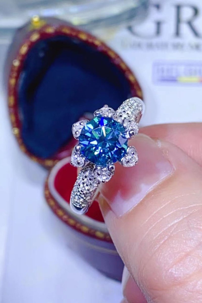 1 Carat Moissanite Stone Ring - 925 Sterling Silver - Samuels Jewelers