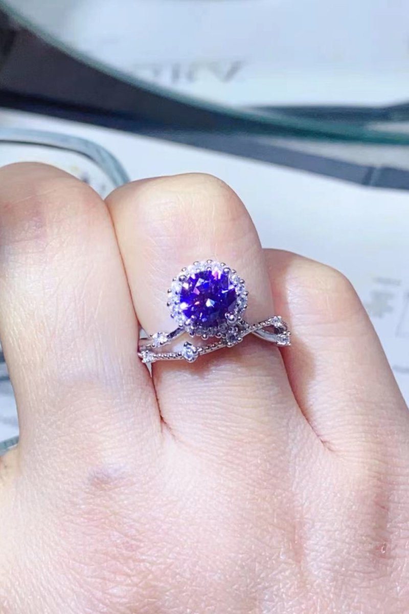 1 Carat Moissanite Ring - 925 Sterling Silver - Samuels Jewelers