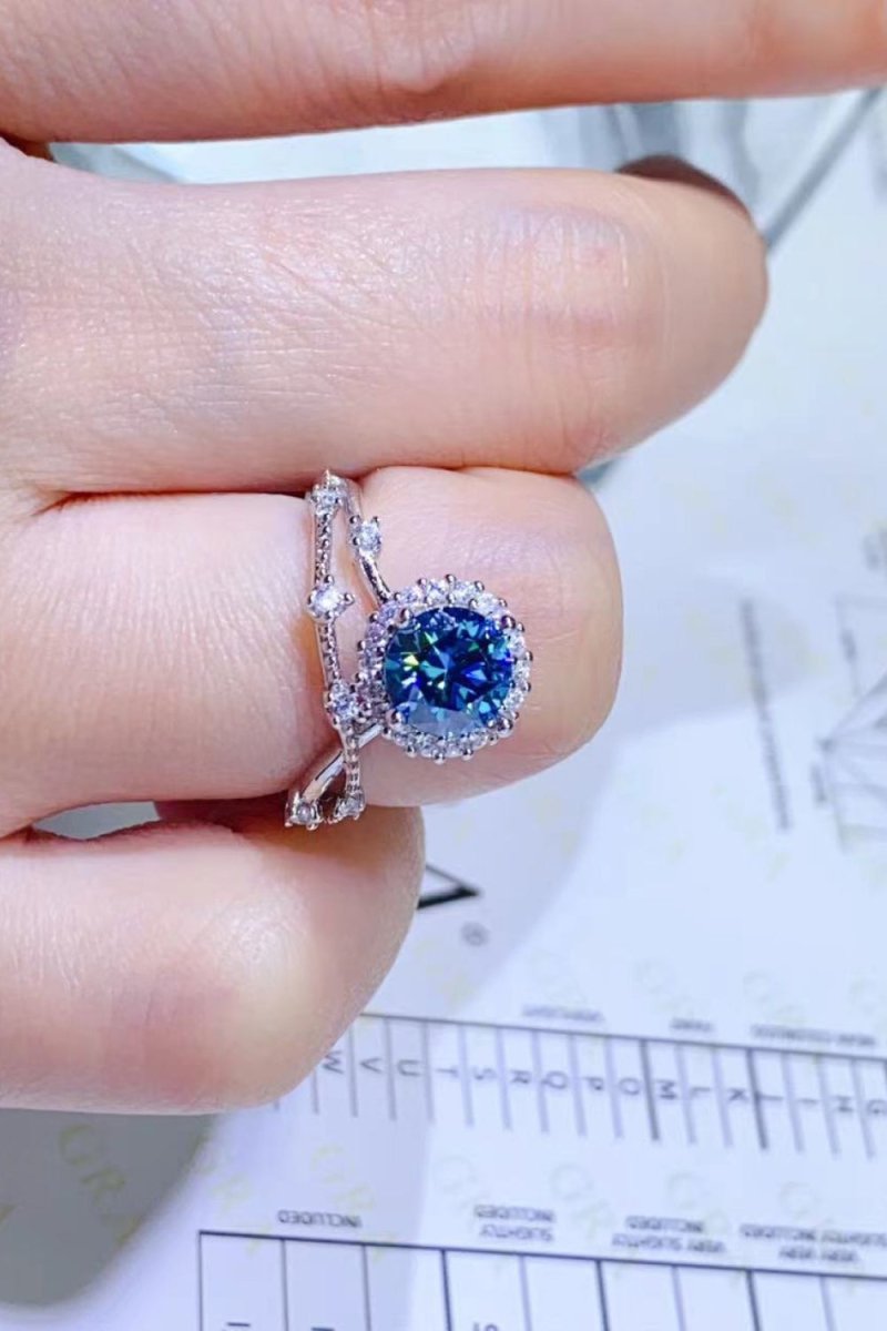 1 Carat Moissanite Ring - 925 Sterling Silver - Samuels Jewelers