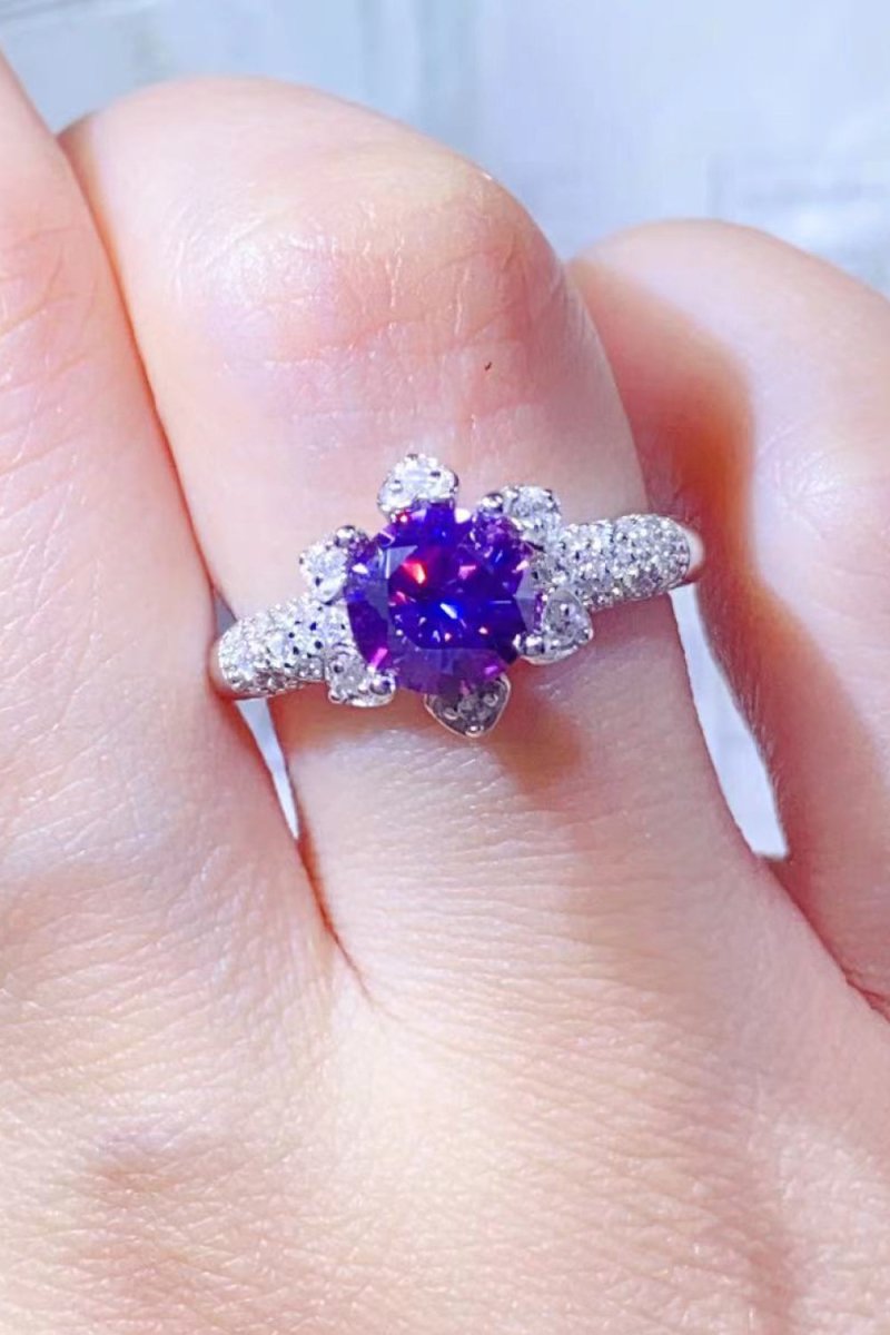 1 Carat Moissanite Stone Ring - 925 Sterling Silver - Samuels Jewelers