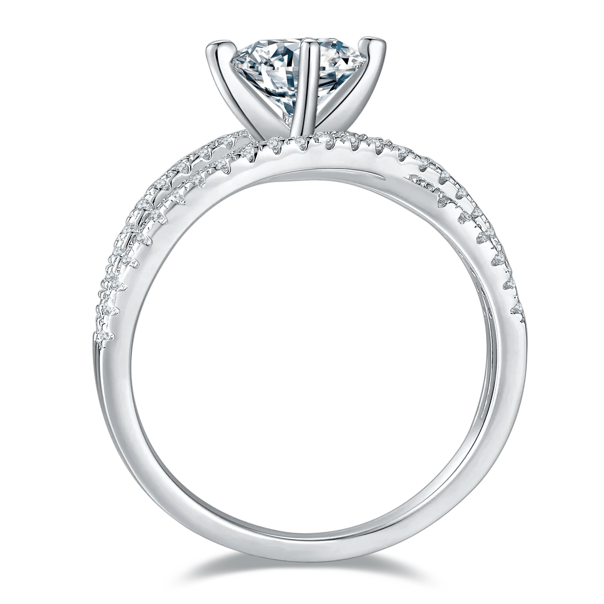 1 Carat Moissanite Stone Ring - 925 Sterling Silver - Samuels Jewelers