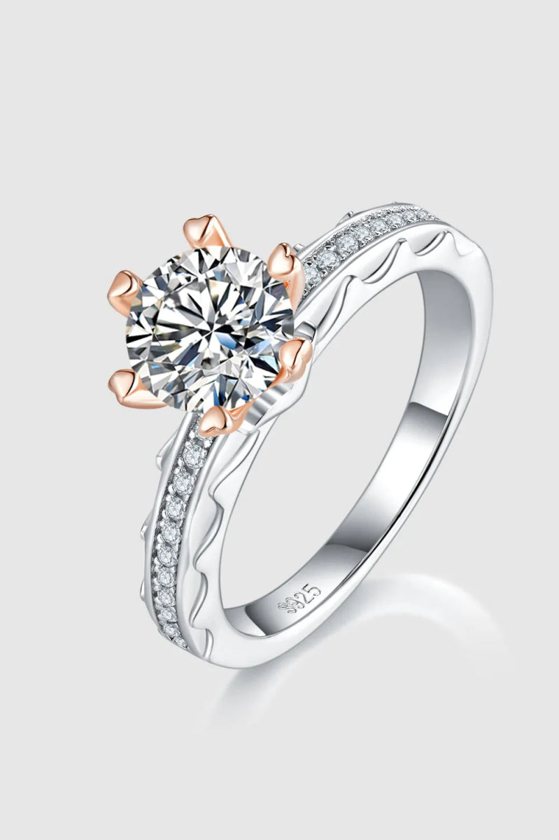 1 Carat Ring Moissanite Stone 925 Sterling Silver - Samuels Jewelers