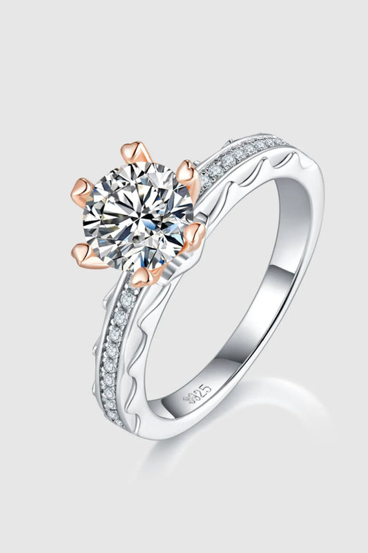 1 Carat Ring Moissanite Stone 925 Sterling Silver - Samuels Jewelers