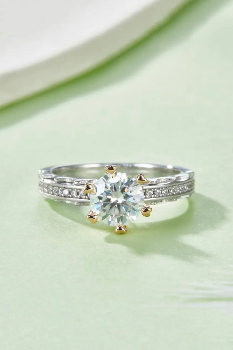 1 Carat Ring Moissanite Stone 925 Sterling Silver - Samuels Jewelers