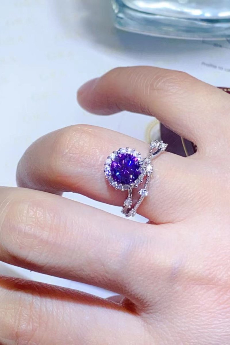 1 Carat Moissanite Ring - 925 Sterling Silver - Samuels Jewelers