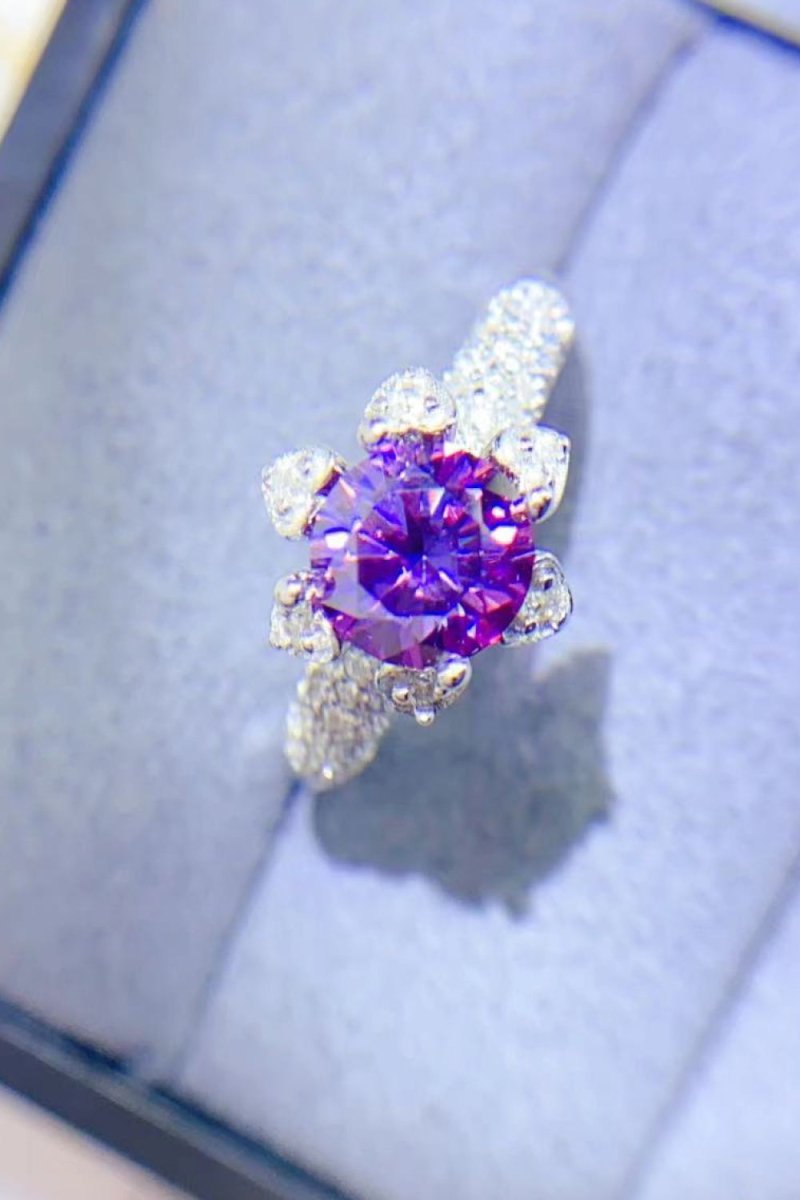 1 Carat Moissanite Stone Ring - 925 Sterling Silver - Samuels Jewelers
