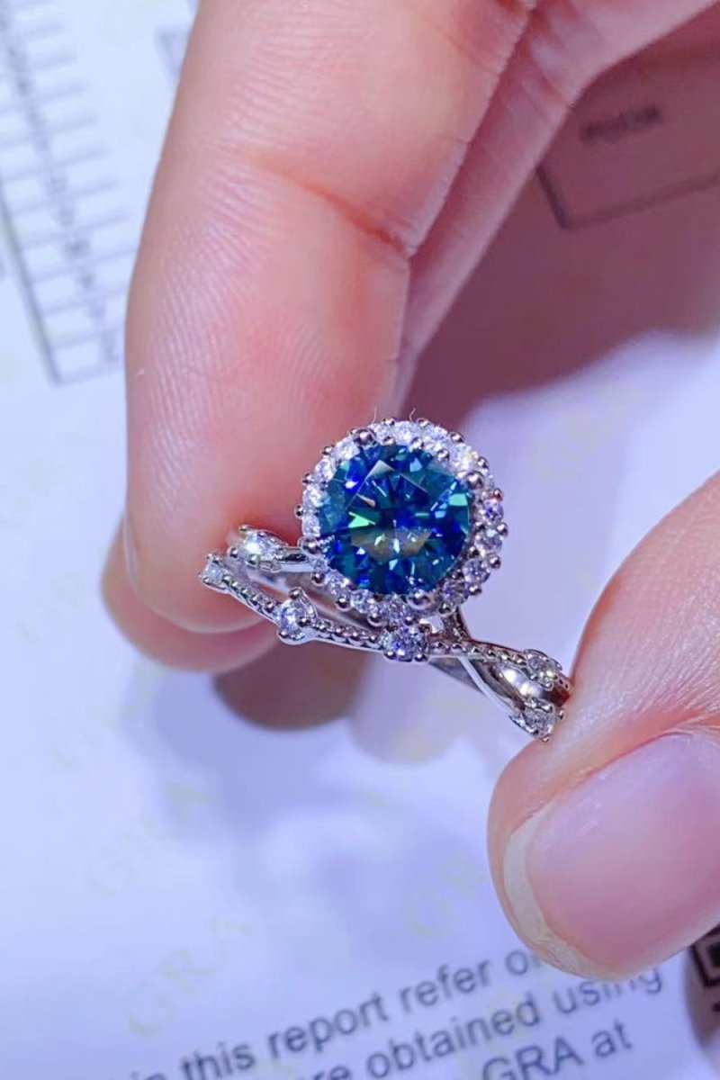 1 Carat Moissanite Ring - 925 Sterling Silver - Samuels Jewelers