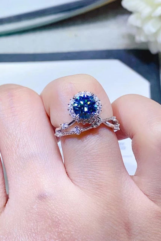 1 Carat Moissanite Ring - 925 Sterling Silver - Samuels Jewelers