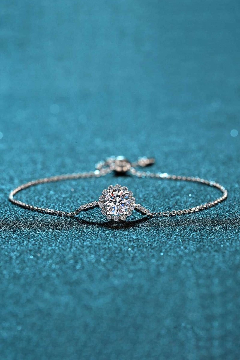 1 Carat Moissanite Chain Bracelet - Samuels Jewelers