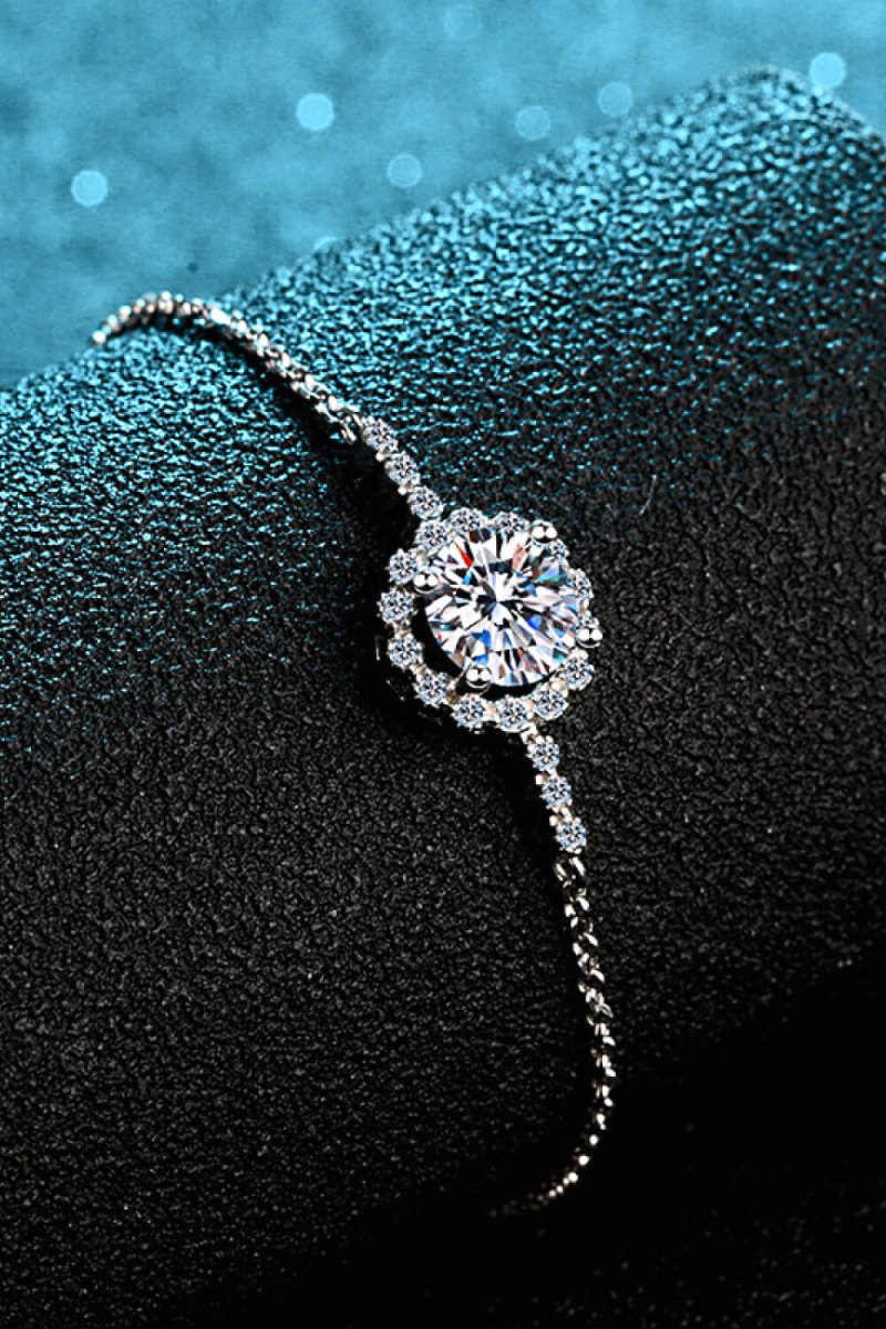 1 Carat Moissanite Chain Bracelet - Samuels Jewelers