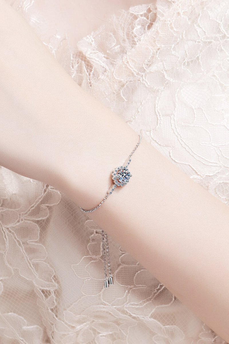 1 Carat Moissanite Chain Bracelet - Samuels Jewelers