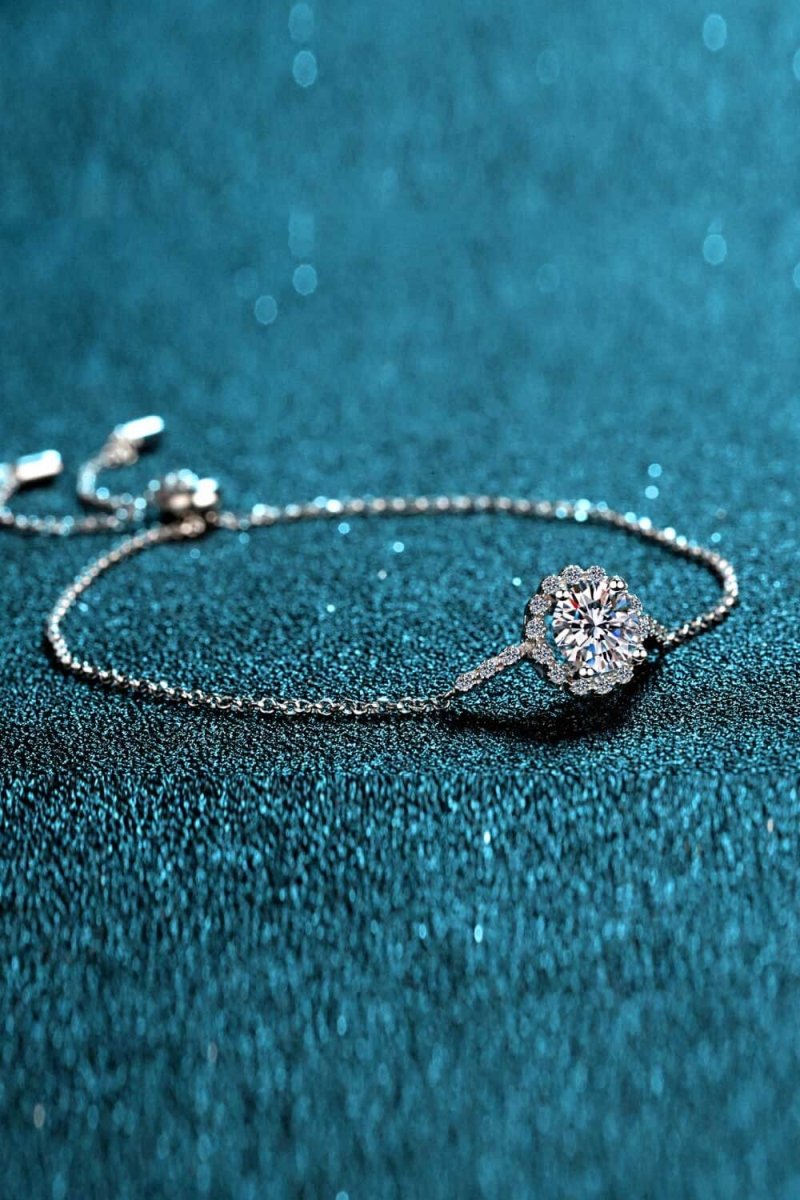 1 Carat Moissanite Chain Bracelet - Samuels Jewelers
