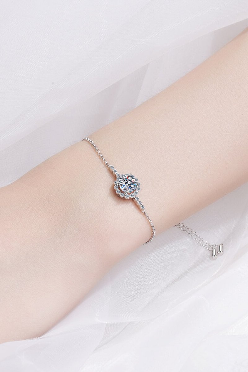 1 Carat Moissanite Chain Bracelet - Samuels Jewelers