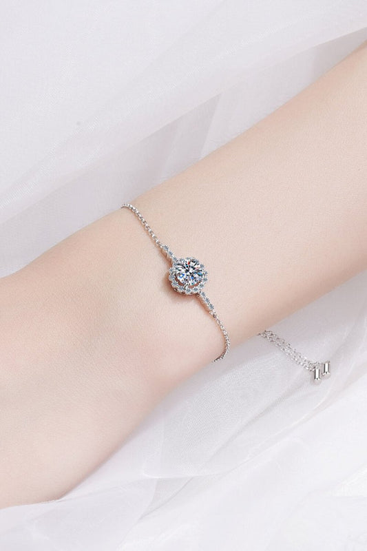 1 Carat Moissanite Chain Bracelet - Samuels Jewelers