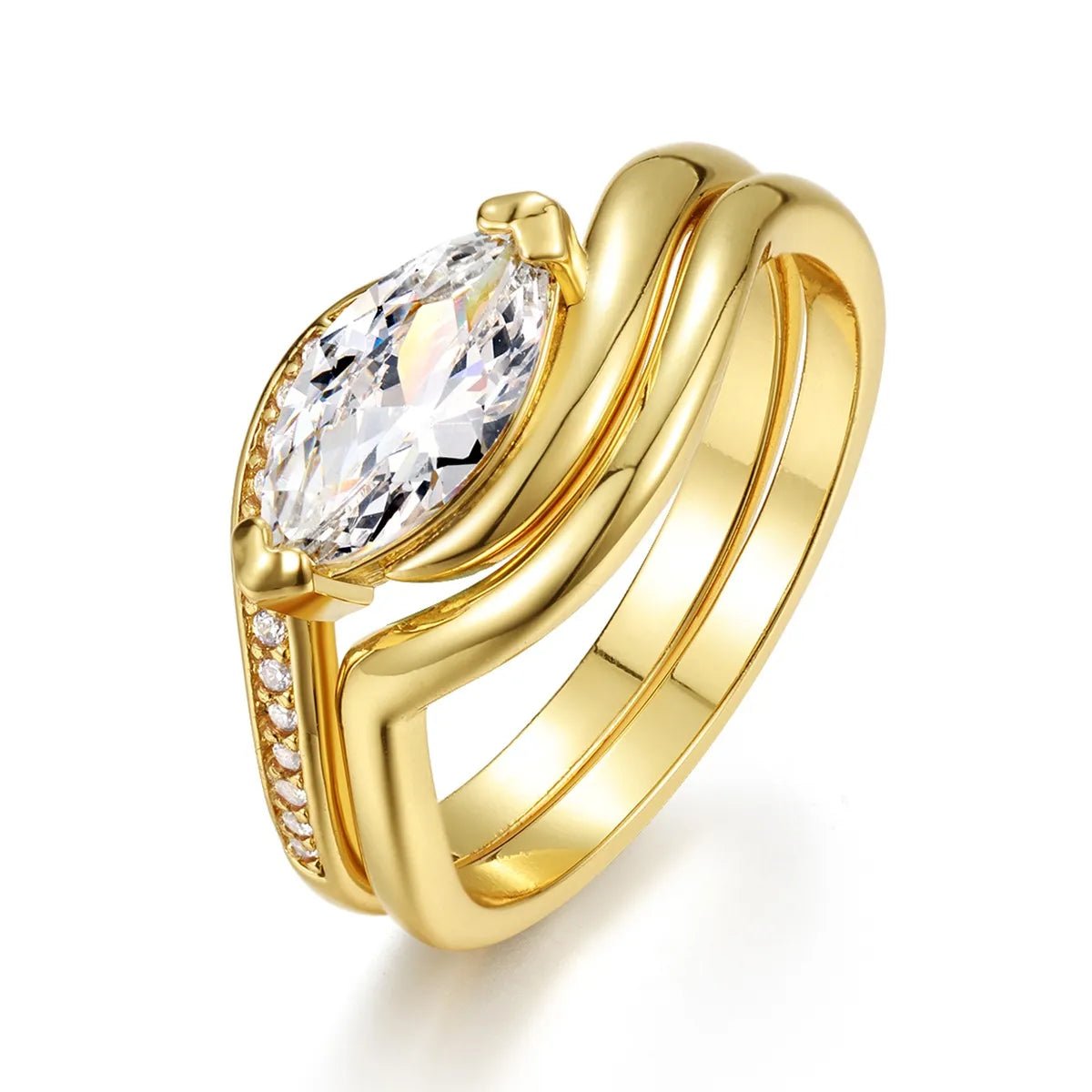 1 Ct Moissanite 925 Sterling Silver 2pcs Ring Set - Samuels Jewelers