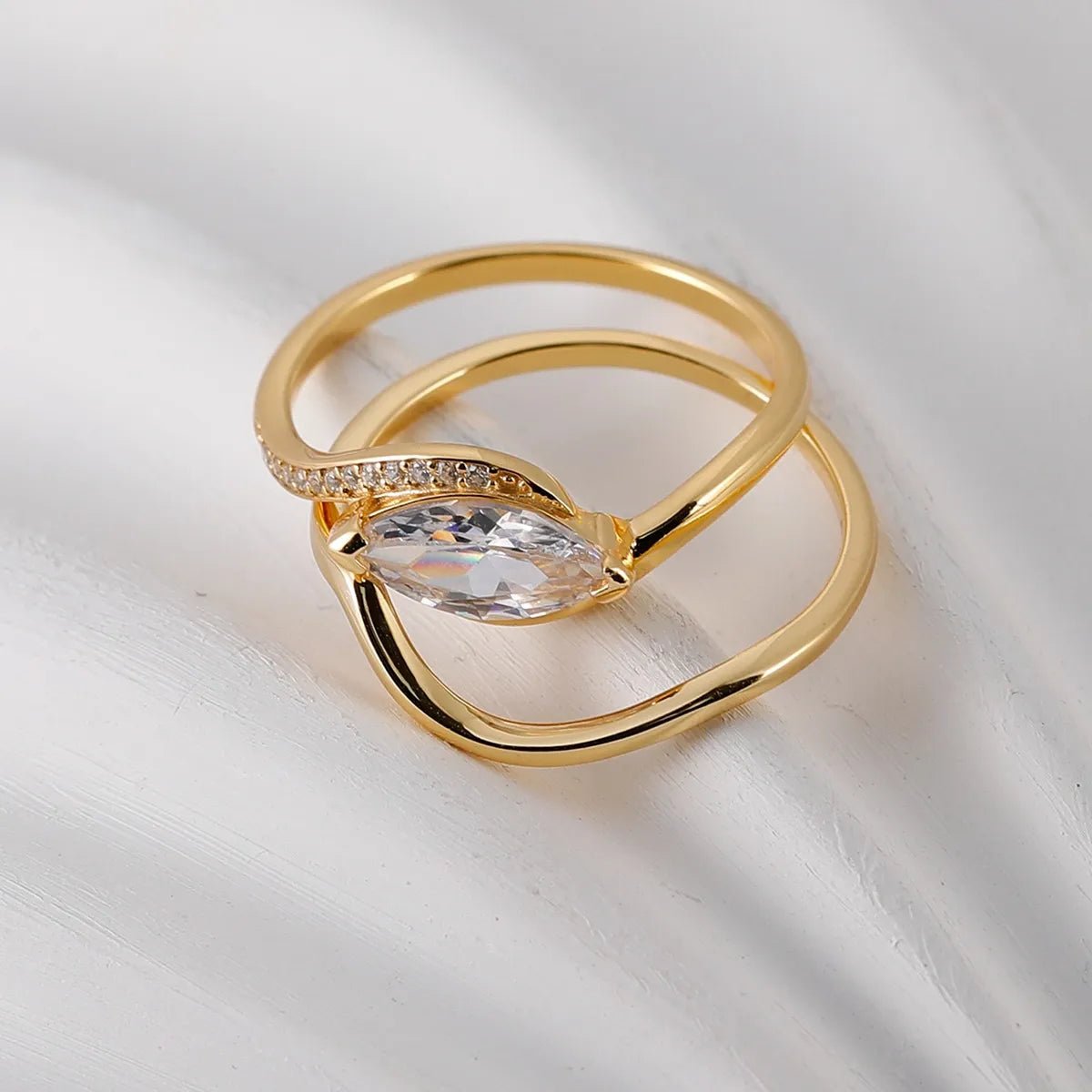 1 Ct Moissanite 925 Sterling Silver 2pcs Ring Set - Samuels Jewelers