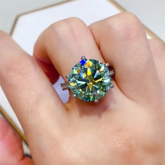 10 Carat Moissanite 925 Sterling Silver Ring - Samuels Jewelers