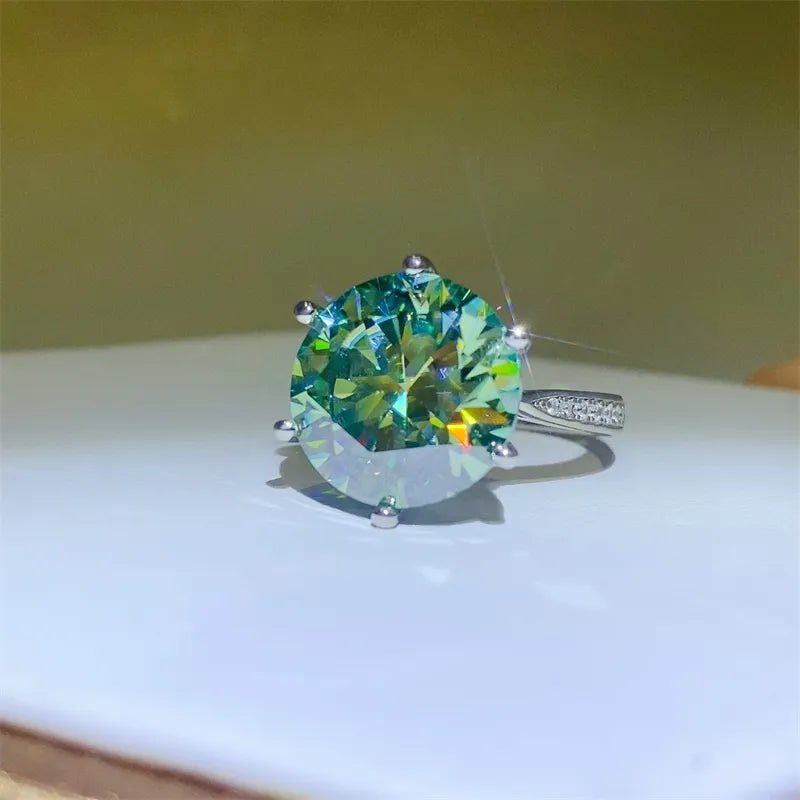 10 Carat Moissanite 925 Sterling Silver Ring - Samuels Jewelers