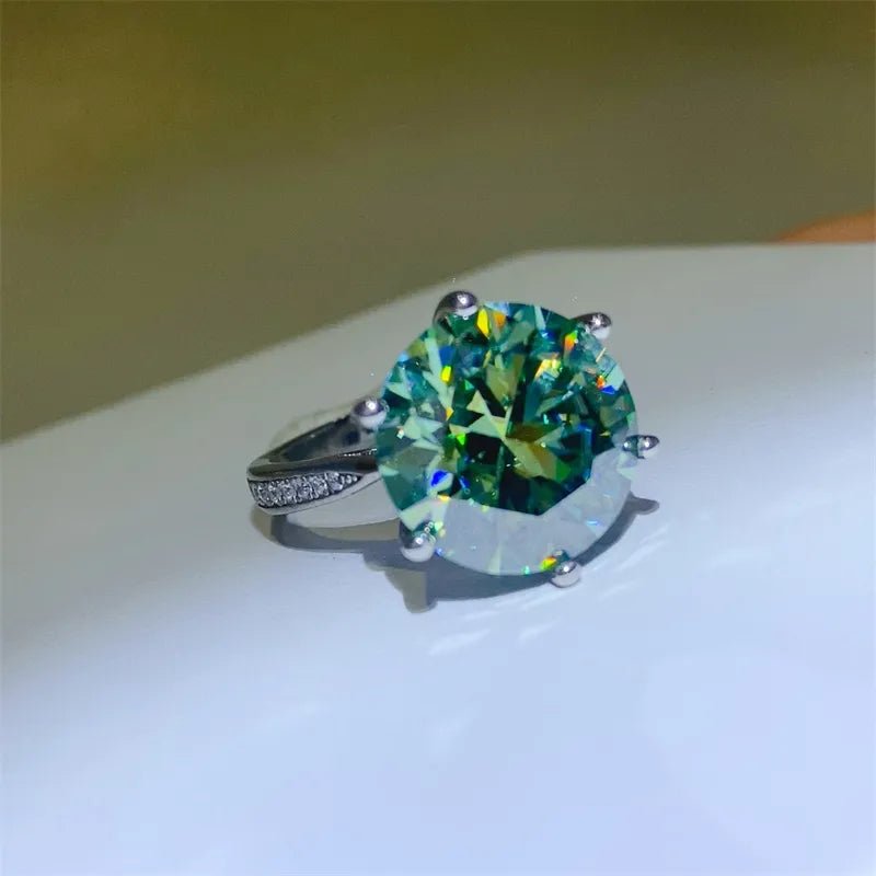 10 Carat Moissanite 925 Sterling Silver Ring - Samuels Jewelers