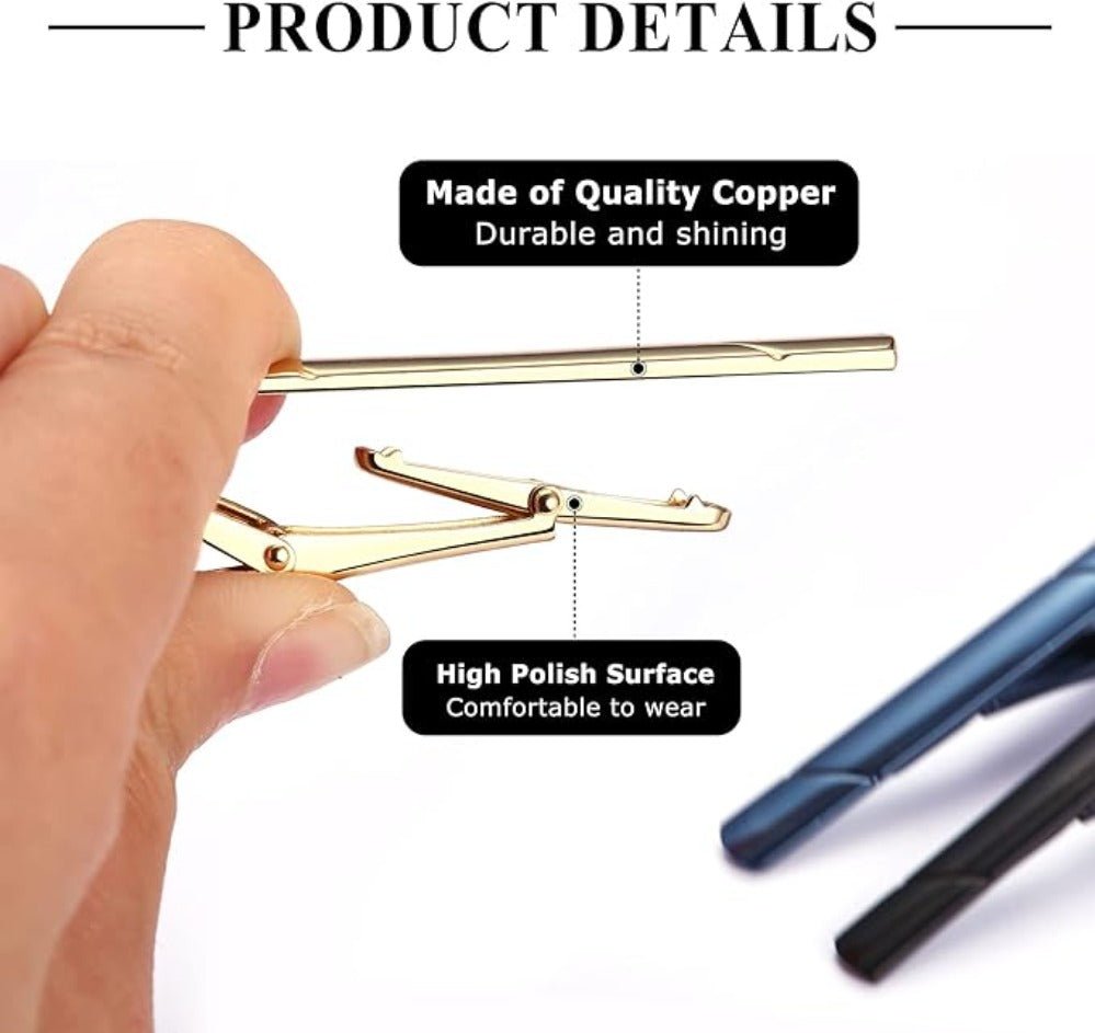12Pcs Tie Clips for Regular Classic Ties with Gift Box - Samuels Jewelers