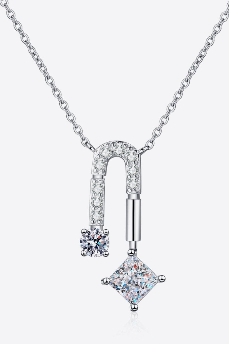 1.3 Carat Moissanite 925 Sterling Silver Necklace - Samuels Jewelers