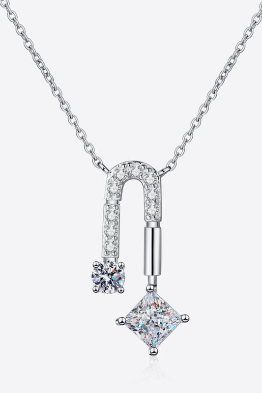 1.3 Carat Moissanite 925 Sterling Silver Necklace - Samuels Jewelers