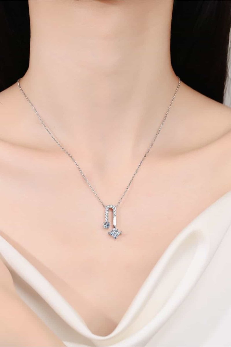 1.3 Carat Moissanite 925 Sterling Silver Necklace - Samuels Jewelers
