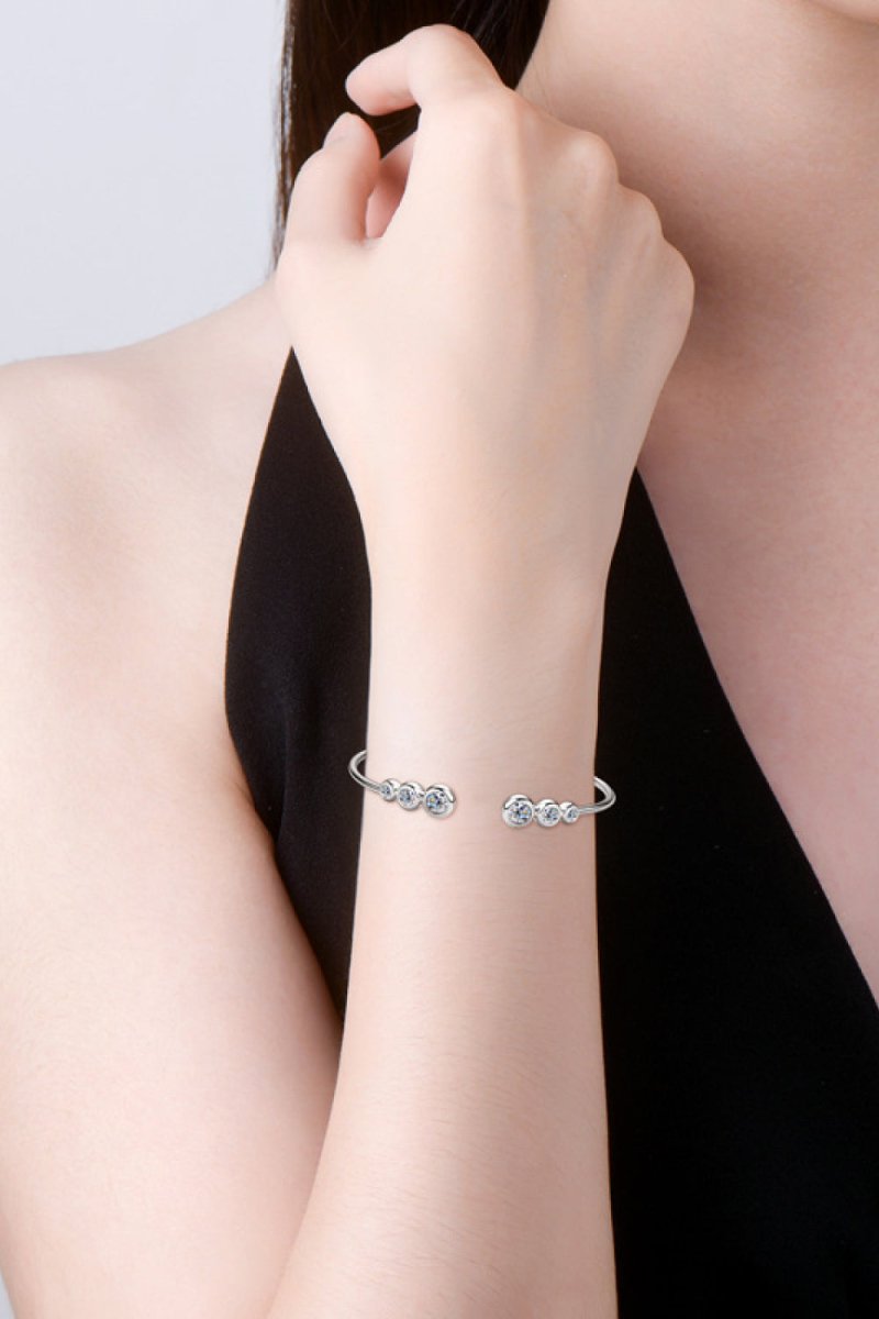 1.8 Carat Moissanite 925 Sterling Silver Bracelet - Samuels Jewelers