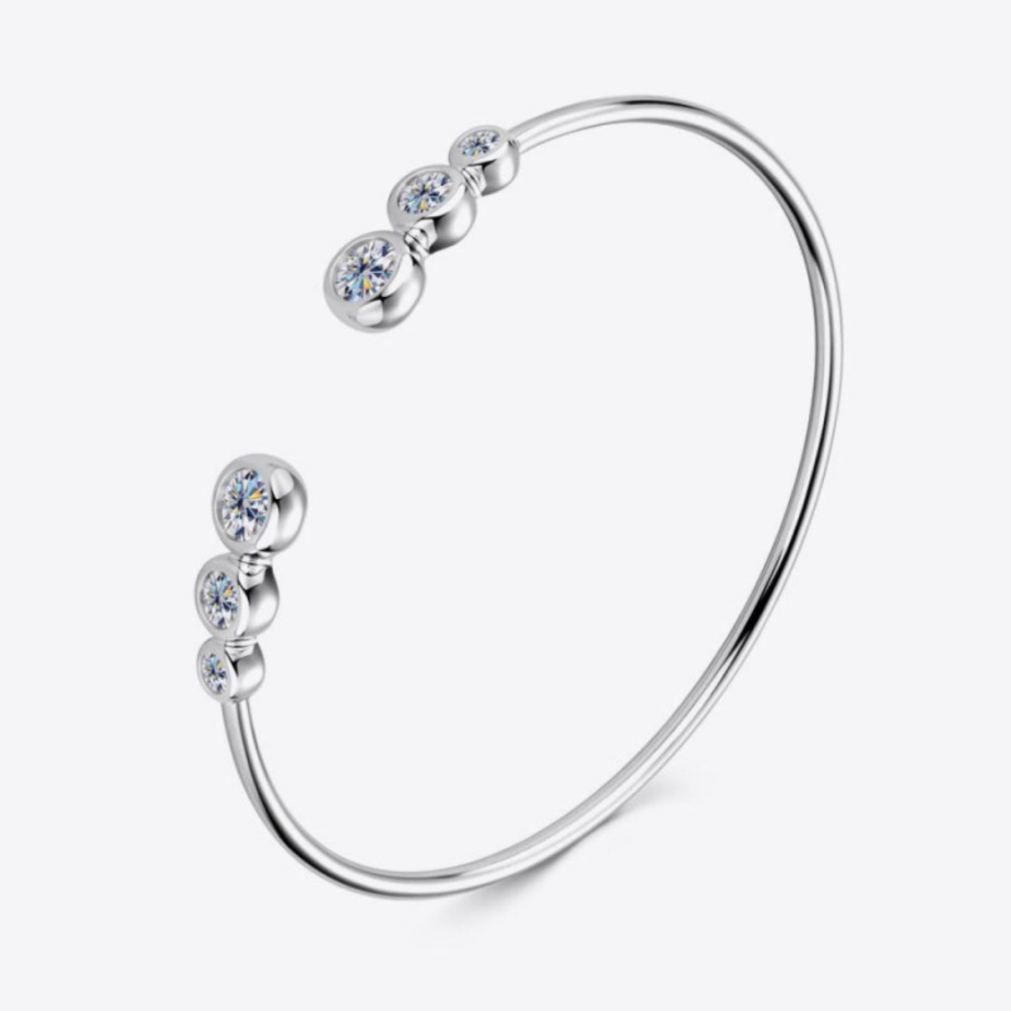 1.8 Carat Moissanite 925 Sterling Silver Bracelet - Samuels Jewelers
