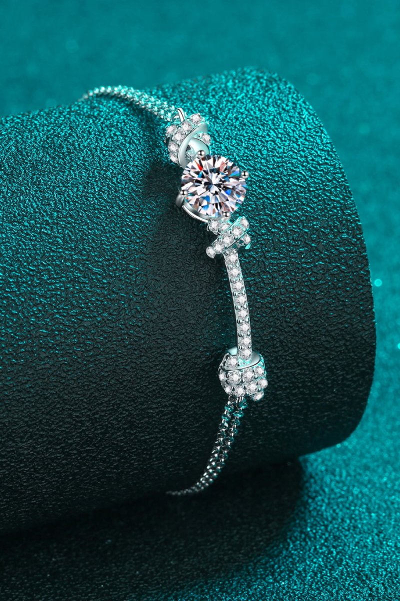 2 Carat Moissanite 925 Sterling Silver Bracelet - Samuels Jewelers