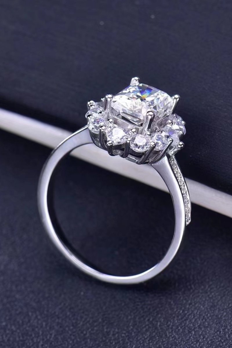 2 Carat Moissanite Ring - 925 Sterling Silver - Samuels Jewelers