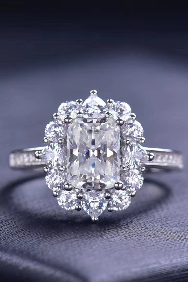 2 Carat Moissanite Ring - 925 Sterling Silver - Samuels Jewelers