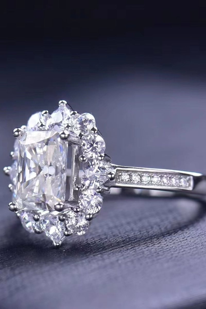 2 Carat Moissanite Ring - 925 Sterling Silver - Samuels Jewelers