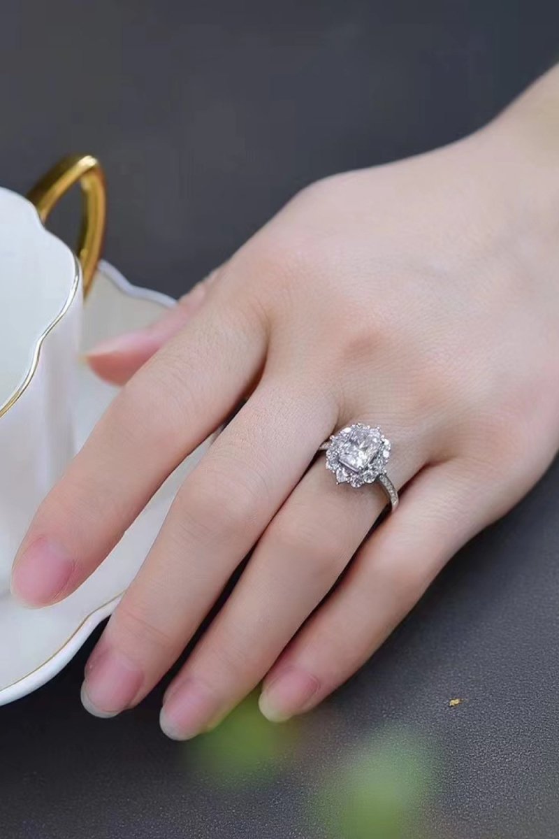 2 Carat Moissanite Ring - 925 Sterling Silver - Samuels Jewelers