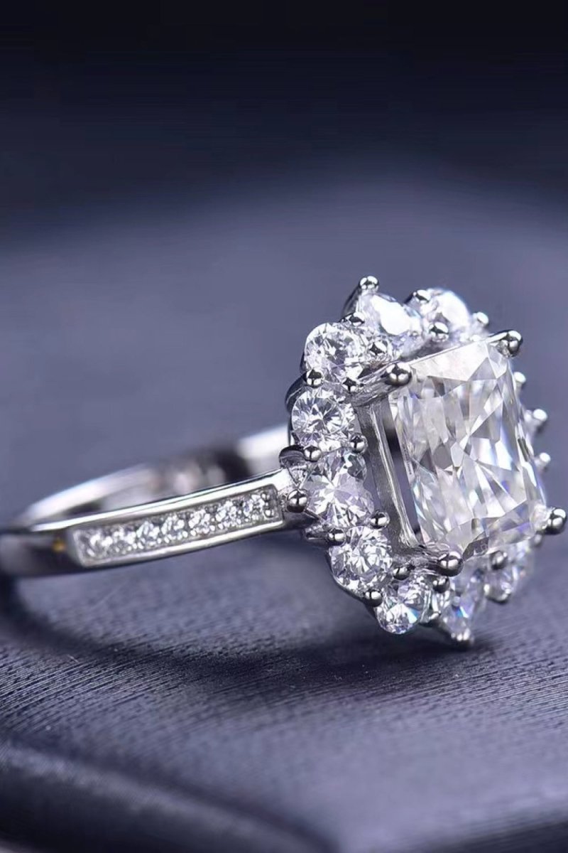 2 Carat Moissanite Ring - 925 Sterling Silver - Samuels Jewelers