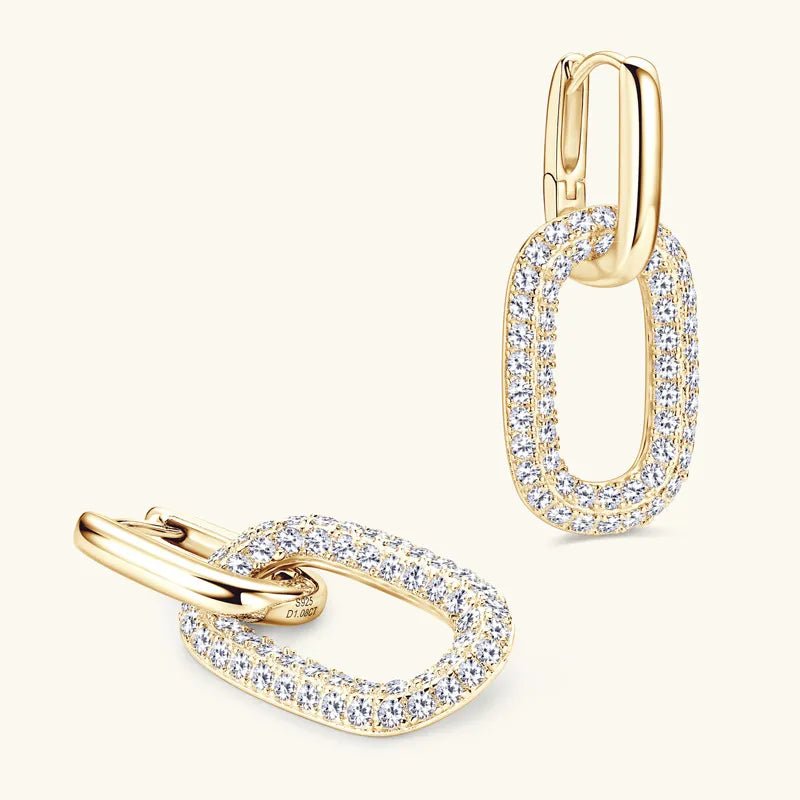 2.16 Carat Moissanite 925 Sterling Silver Earrings - Samuels Jewelers