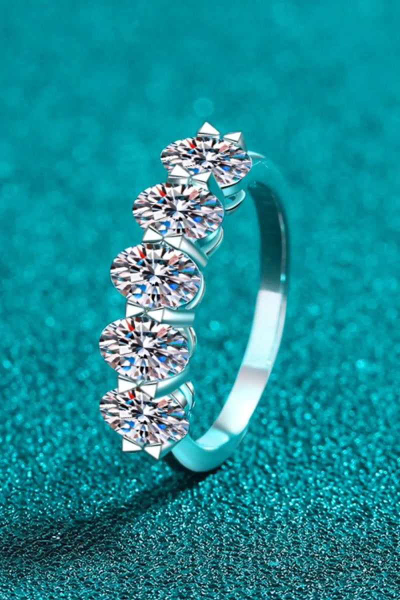 2.5 Carat Moissanite 925 Sterling Silver Ring - Samuels Jewelers