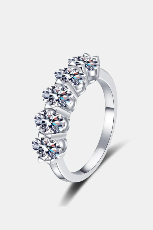2.5 Carat Moissanite 925 Sterling Silver Ring - Samuels Jewelers