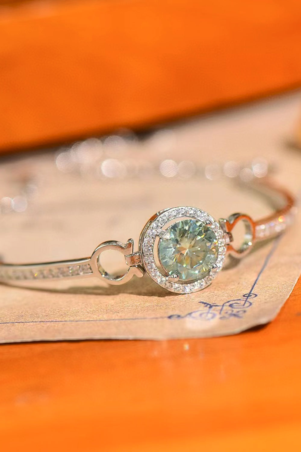 2 Ct Moissanite Platinum-Plated Bracelet | Samuels Jewelers