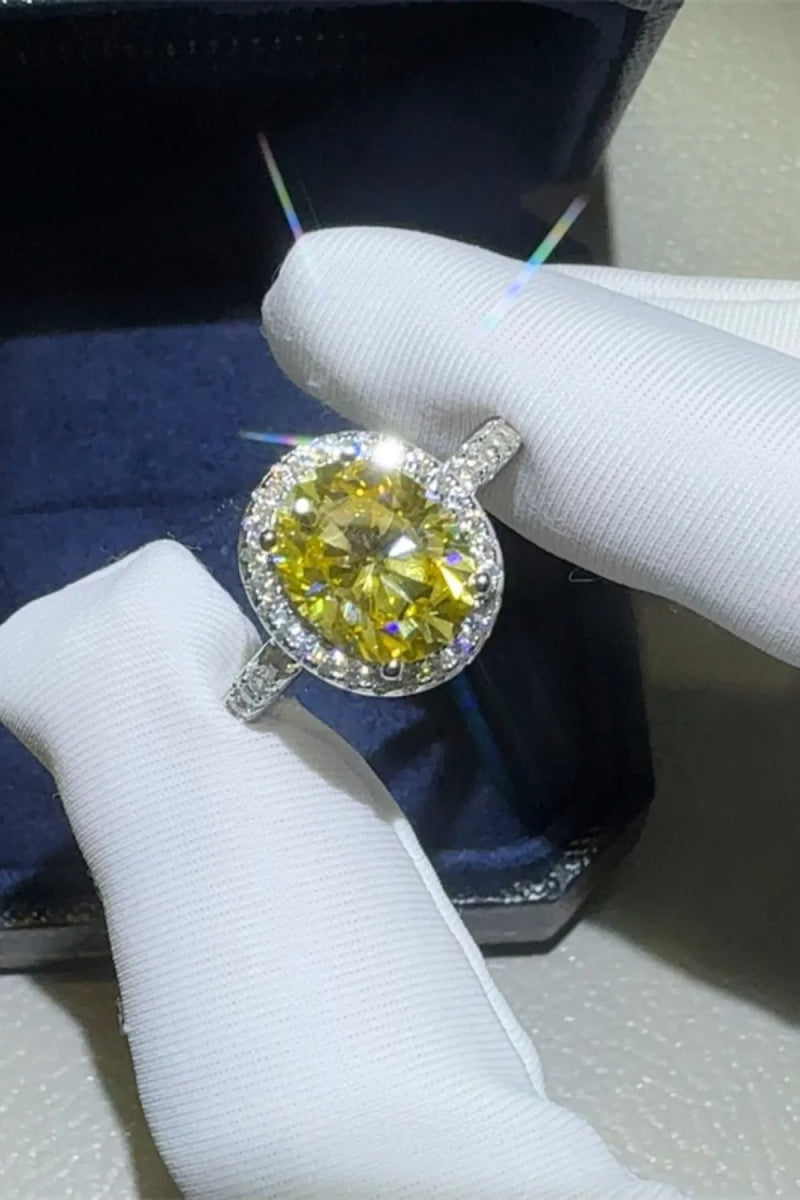 3 Carat Moissanite Stone Ring - 925 Sterling Silver - Samuels Jewelers