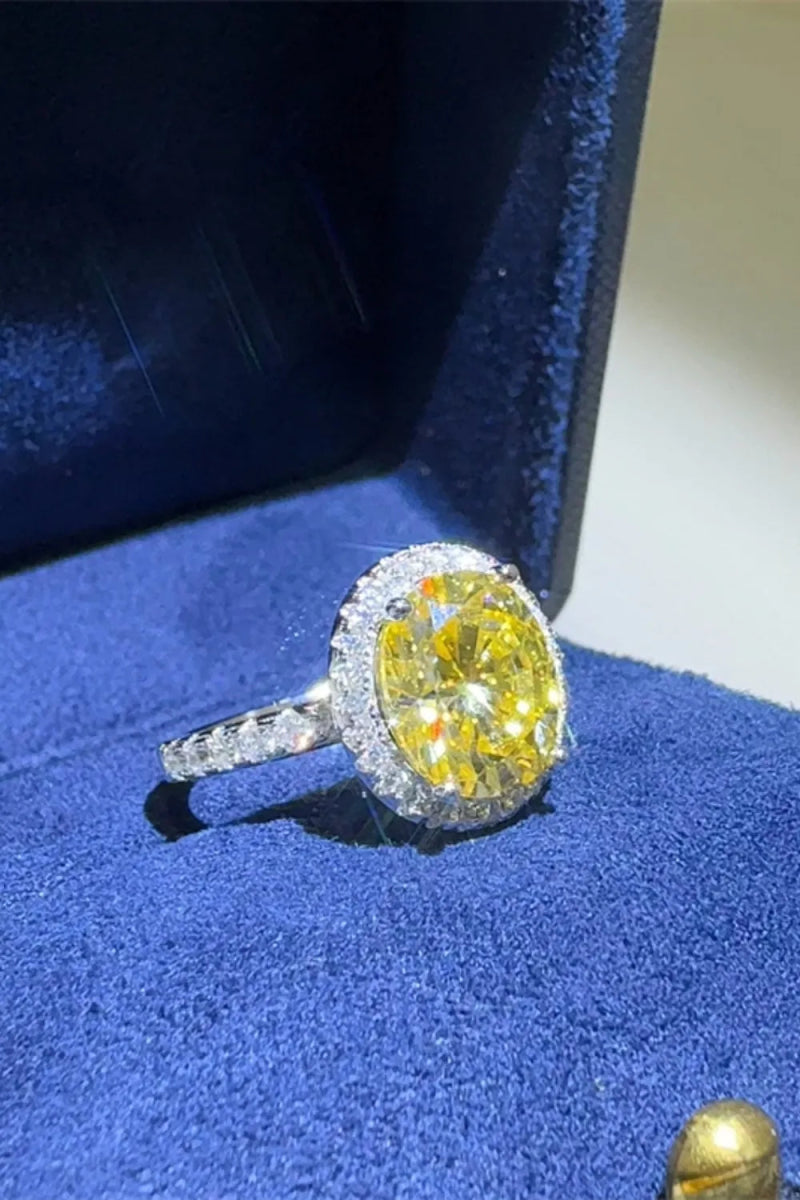3 Carat Moissanite Stone Ring - 925 Sterling Silver - Samuels Jewelers