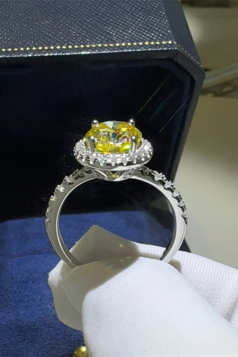 3 Carat Moissanite Stone Ring - 925 Sterling Silver - Samuels Jewelers