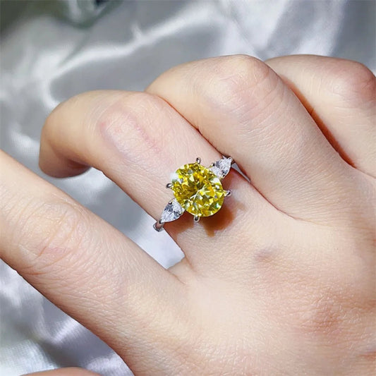 3 Carat Moissanite Stone Ring - 925 Sterling Silver - Samuels Jewelers